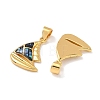 Brass Enamel Pendants KK-H534-04G-2