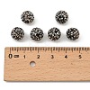 Round Grade A Rhinestone Clay Pave Beads RB-O027-02-4