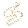 304 Stainless Steel 8MM Ring Link Chain Necklaces NJEW-P343-01B-G-4