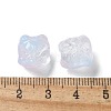 Baking Painted Transparent Glass Beads GLAA-C035-01C-3