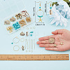 DIY Ocean Gemstone Earring Making Kit DIY-SC0020-31-3