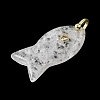 Natural Quartz Crystal Pendants KK-D021-05J-G-2