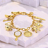 Vintage Alloy Fairy Tale Multi Charm Bracelets for Women WG11E0E-01-2
