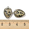 Natural Dalmatian Jasper Faceted Pendants G-M431-06P-05-3