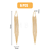 6Pcs Brass Big Pendant KK-HY0001-53-2