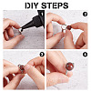 DIY Gemstone Finger Ring Making Kit DIY-AR0003-04-4