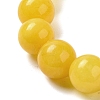 12.5mm Round Dyed 12.5mm Round Natural White Jade Imitation Beeswax Braided Bead Bracelets for Women Men BJEW-C060-01A-2