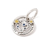 Luminous 925 Sterling Silver Rhinestone Constellation Charms STER-H114-01AS-02-2