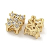 Brass with Clear Cubic Zirconia Charms KK-Q820-22G-2