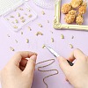 30Pcs 3 Styles Brass Cord End FIND-CJ0004-61-4