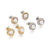 304 Stainless Steel Stud Earrings EJEW-F246-02-2