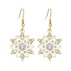 Snowflake Alloy Enamel Dangle Earrings FS-WGD9918-20-1