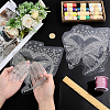 Butterfly Glitter Hotfix Resin Rhinestone DIY-WH0899-976-3