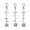 Ocean ABS Plastic Imitation Pearl & Acrylic & Alloy Pendant Decorations HJEW-JM04864-1