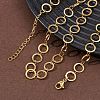 304 Stainless Steel 8MM Ring Link Chain Necklaces NJEW-P343-01B-G-3