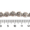 Tibetan Style Flower Alloy Bead Strands X-TIBEB-O007-04-NR-3