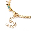 Natural Baroque Pearl Keshi Pearl Link Bracelets BJEW-JB05803-4