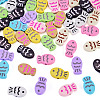 44Pcs 11 Colors Fish Spray Painted Alloy Enamel Beads FIND-TA0010-35-3