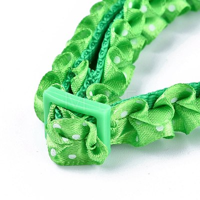 Adjustable Polyester Lace Dog/Cat Collar MP-K001-B02-1