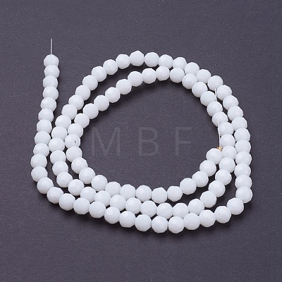 Faceted(32 Facets) Glass Round Beads Strands X-EGLA-J042-6mm-26-1