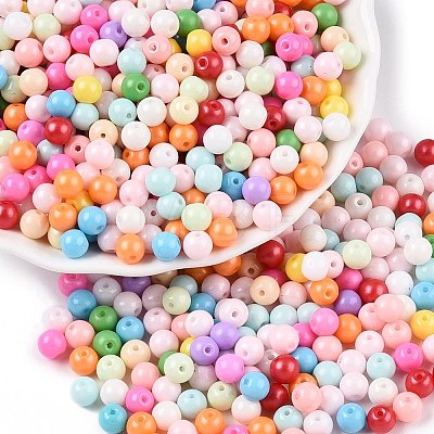 Opaque Baking Painted Glass Beads DGLA-T004-02B-1