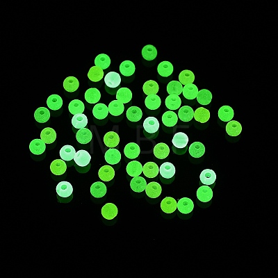 Opaque Luminous Acrylic Beads OACR-G038-06-1