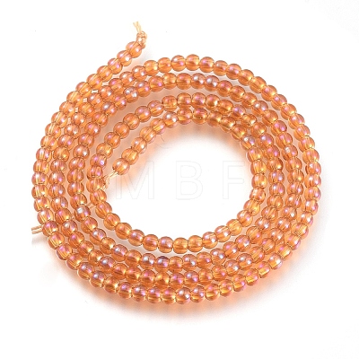 Electroplate Glass Beads Strands EGLA-I013-2mm-FR01-1