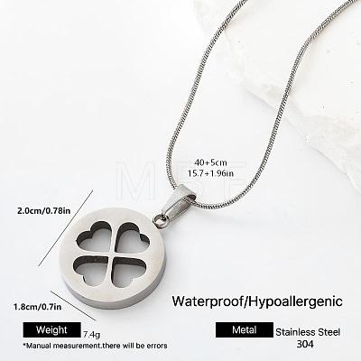 304 Stainless Steel Pendant Necklaces YX4815-5-1