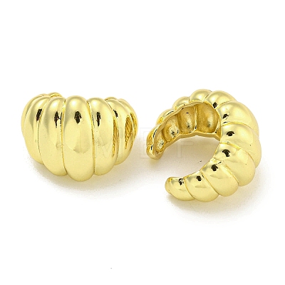 Brass Cuff Earrings EJEW-C104-077G-1
