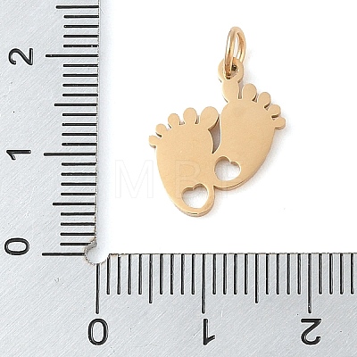 Manual Polishing 201 Stainless Steel Pendants STAS-M058-02G-1