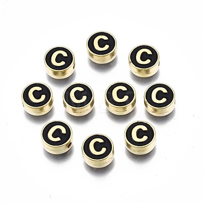 Alloy Enamel Beads ENAM-N052-006-02C-RS-1