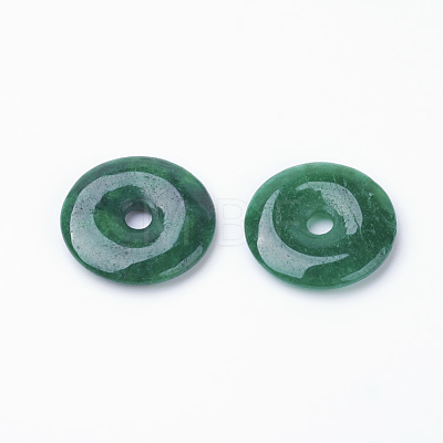 Natural Myanmar Jade/Burmese Jade Pendants G-P334-06-18mm-A-1
