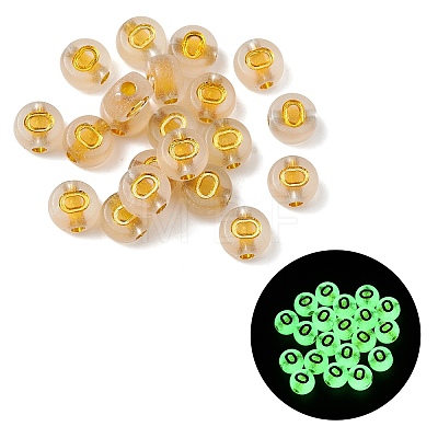 Luminous Transparent Acrylic Beads OACR-P037-01B-O-1