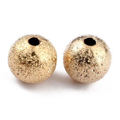 Long-Lasting Plated Brass Beads KK-O133-004C-G-1