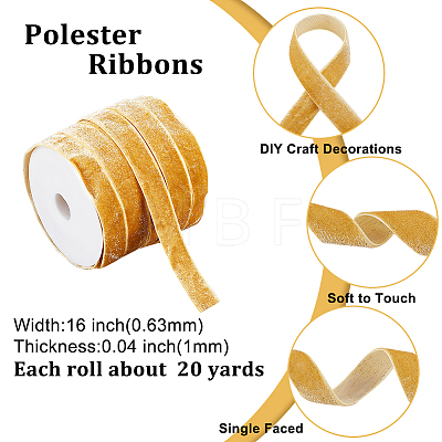 Sparkle Style Glitter Velvet Ribbons OCOR-AR0001-47A-1