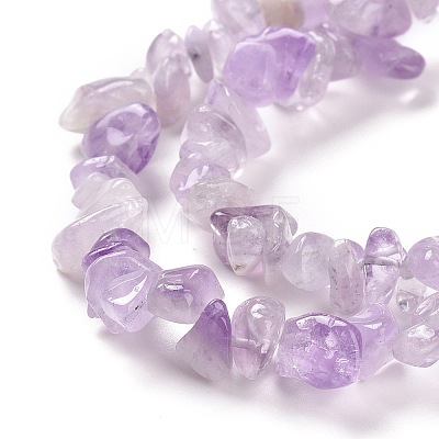 Natural Lavender Amethyst Chip Bead Strands X-G-M205-35-1