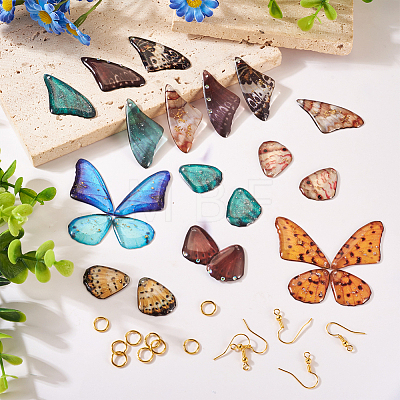  DIY Butterfly Wing Earring Making Kit DIY-TA0005-14-1