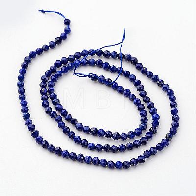 Natural Lapis Lazuli Beads Strands G-K127-03F-3mm-1