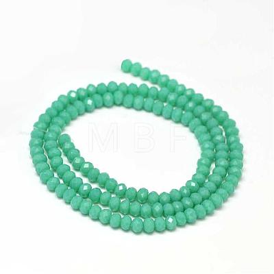 Faceted Rondelle Glass Beads Strands GLAA-I033-3mm-09-1