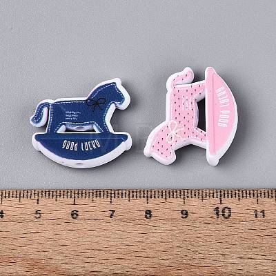 Printed Opaque Acrylic Beads OACR-Q198-03-1
