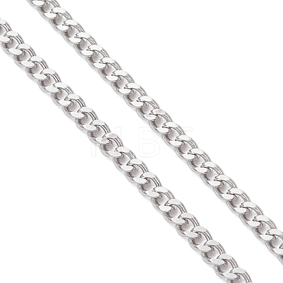 2.5MM 304 Stainless Steel Curb Chain Slider Bracelet Making AJEW-JB01455-1