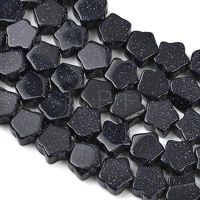 Synthetic Blue Goldstone Beads Strands GG-CBA199E-C02-02-1