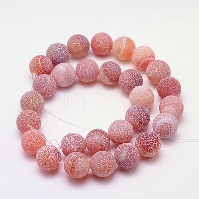 Natural Crackle Agate Beads Strands G-G055-10mm-11-1