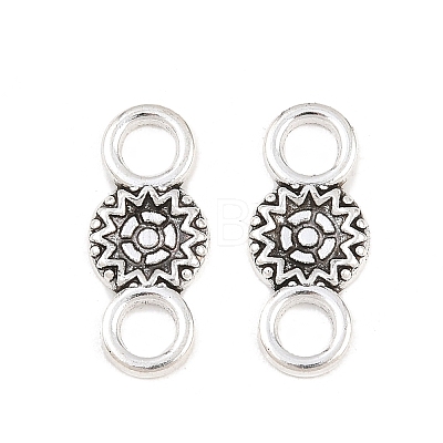 Tibetan Style Alloy Connector Charms PALLOY-A024-14AS-1