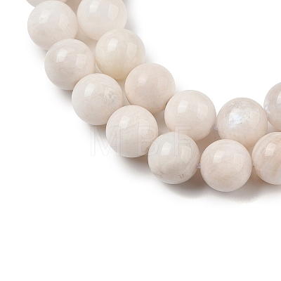 Natural Rainbow Moonstone Beads Strands G-N328-024-10mm-AB-1
