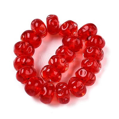 Italian Handmade Lampwork Beads Strands LAMP-T021-15F-1