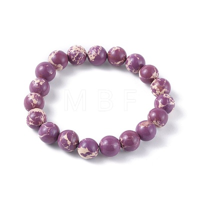 Synthetic Regalite Bead Stretch Bracelets X-BJEW-K212-B-024-1-1