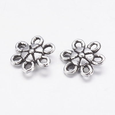 Tibetan Style Alloy Flower Pendants LF1006Y-1