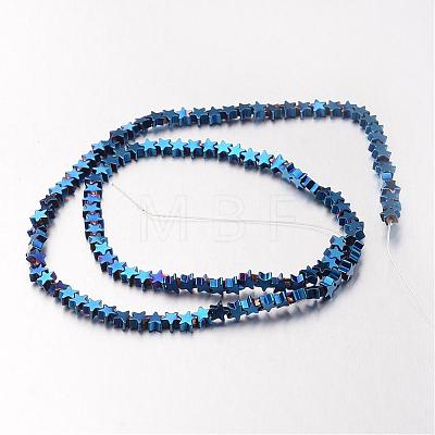 Electroplate Non-magnetic Synthetic Hematite Bead Strands G-F300-24A-05-1