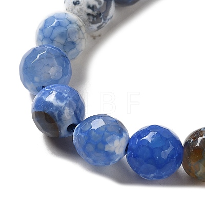 Natural Fire Crackle Agate Beads Strands G-D210-8mm-M1-1